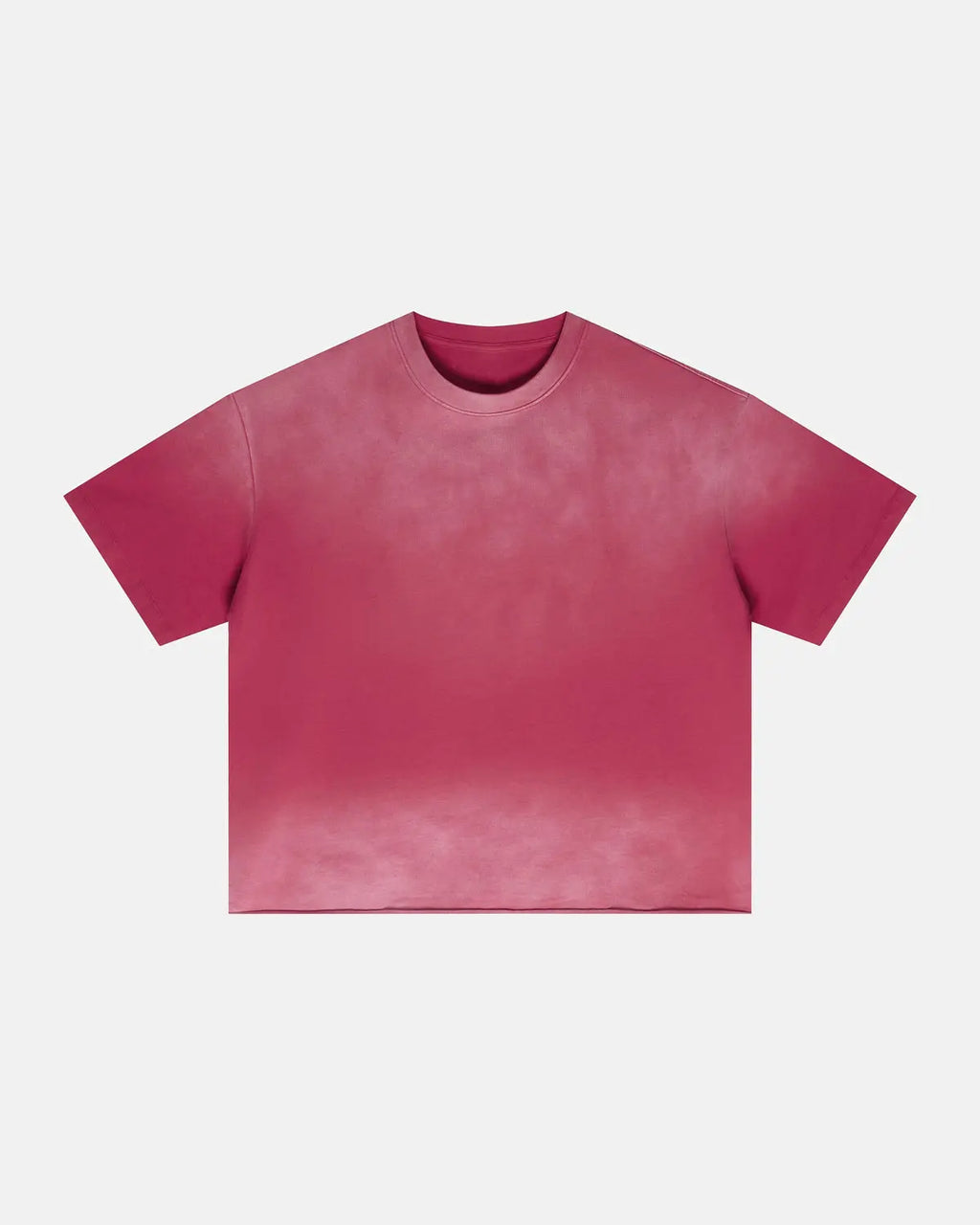 Monkey Washed Boxy Cropped T-Shirt by INFLATION featuring a casual design and washed fabric finish, displayed on a hanger.