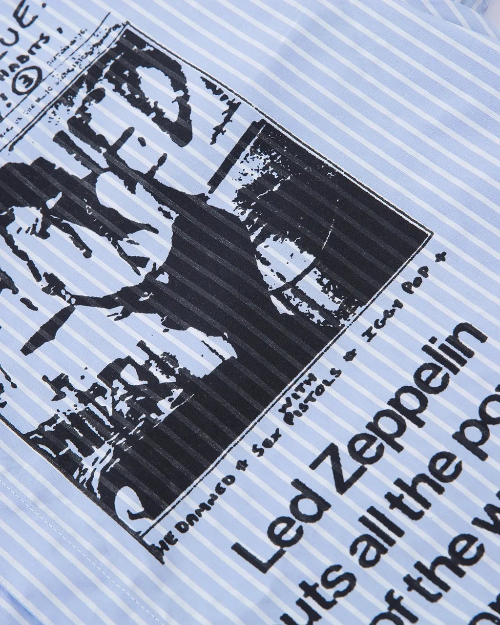 Inflation Streetwear striped graphic layered long-sleeve T-shirt showcasing bold patterns and modern street style.