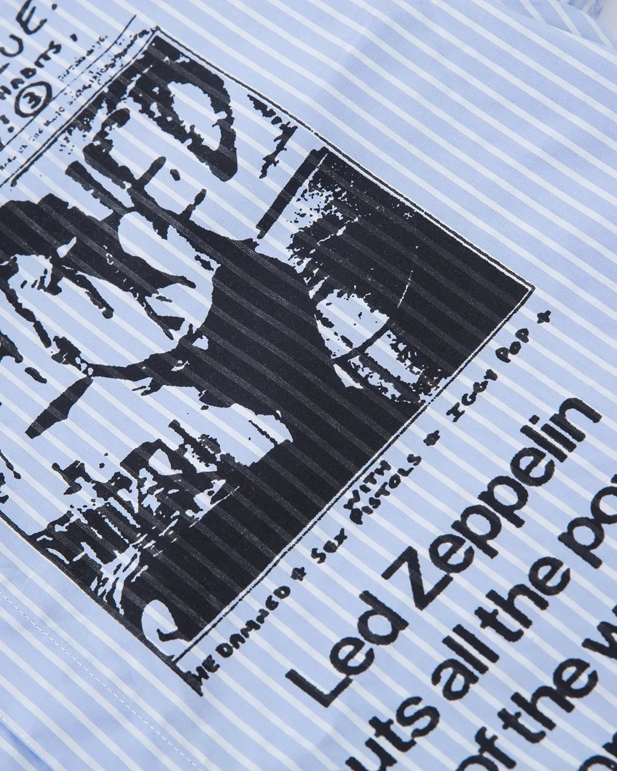 Inflation Streetwear striped graphic layered long-sleeve T-shirt showcasing bold patterns and modern street style.