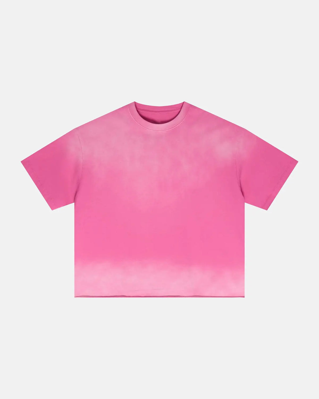 Inflation Streetwear Monkey Washed Boxy Cropped T-Shirt displayed on a hanger, featuring a relaxed fit and washed fabric texture.