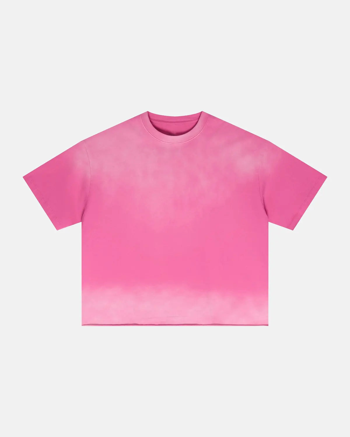 Inflation Streetwear Monkey Washed Boxy Cropped T-Shirt displayed on a hanger, featuring a relaxed fit and washed fabric texture.