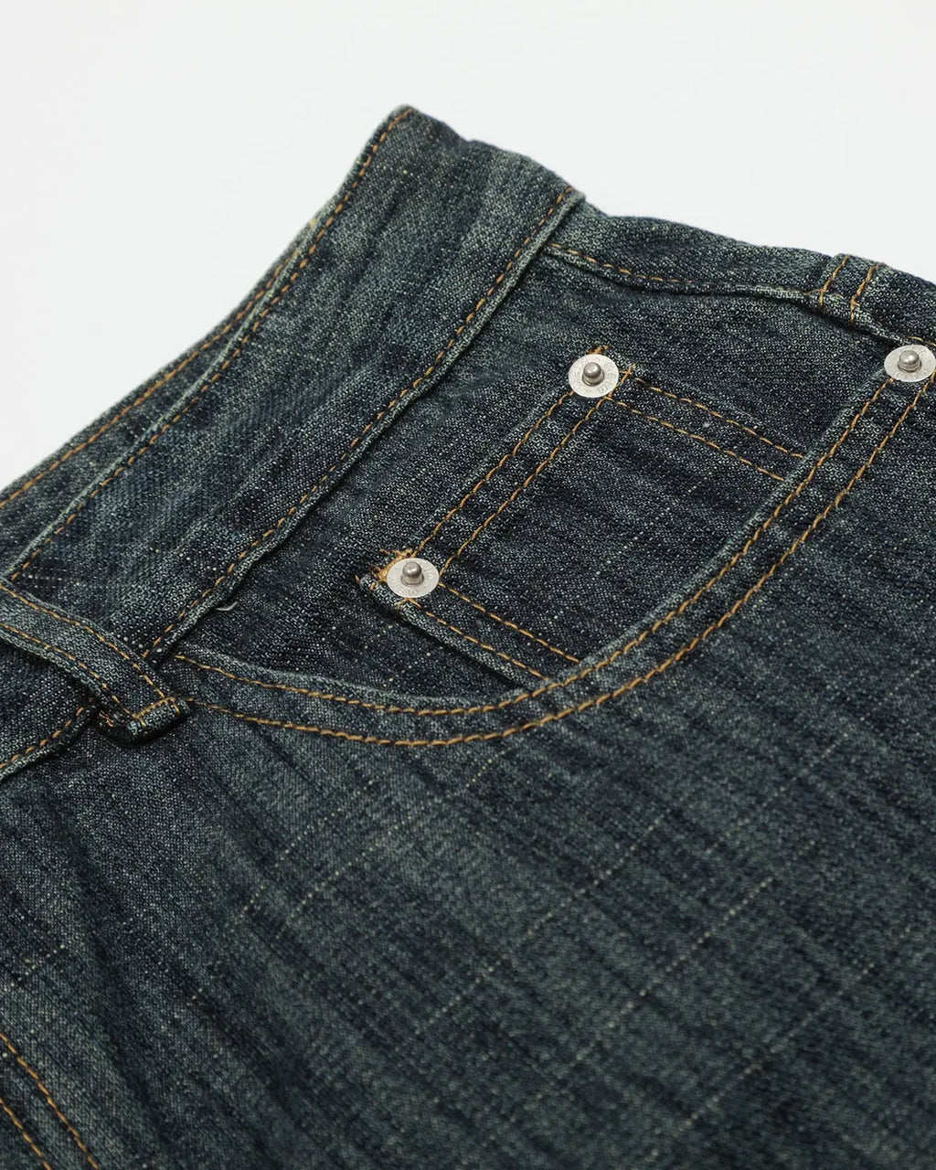Raw wide-leg long jorts by INFLATION, stylish denim pants with a relaxed fit and raw hem detail.