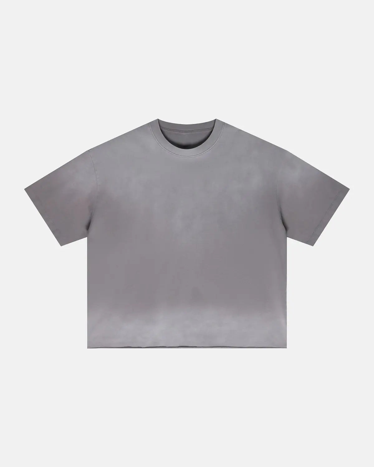 Monkey washed boxy cropped T-shirt by INFLATION Streetwear, showing a relaxed fit and casual streetwear style in soft fabric.