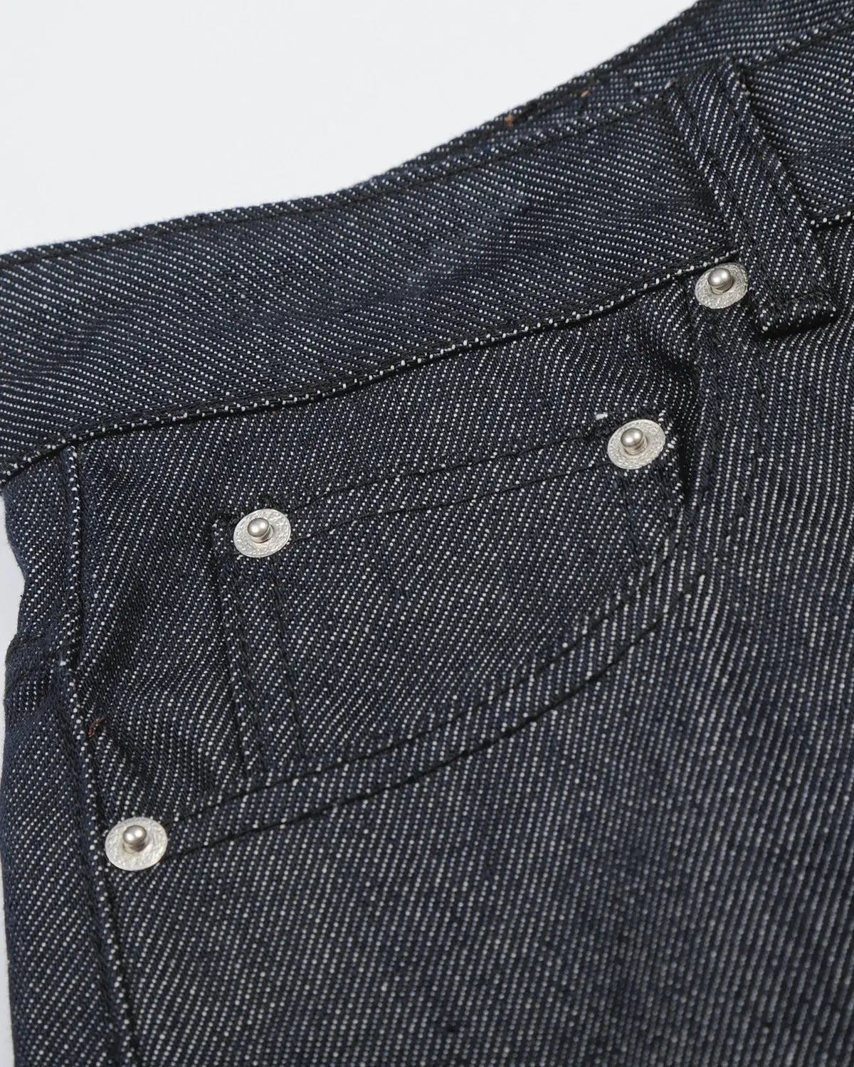 Inflation Button Detail Baggy Denim Jorts showing distressed denim fabric with button accents and relaxed fit.