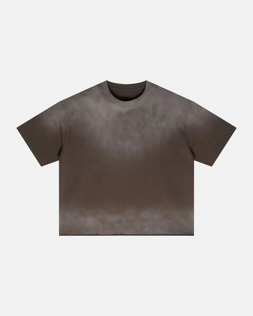 Inflation Streetwear monkey washed boxy cropped T-shirt featuring a casual fit and graphic design, shown on a model.