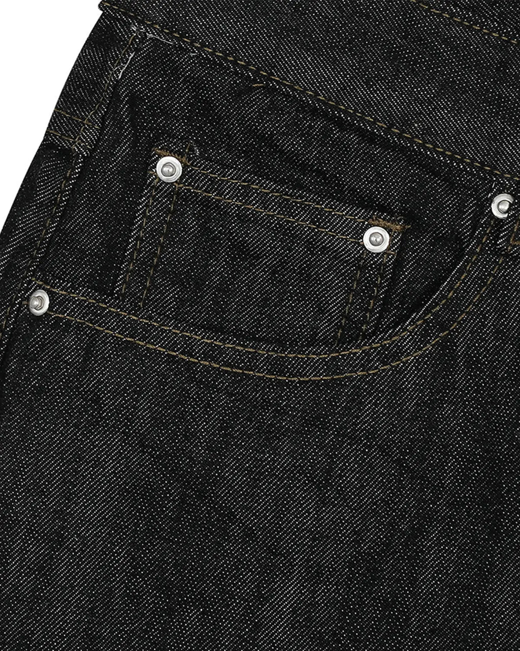 Raw straight-leg denim pants by INFLATION Streetwear, featuring classic blue denim fabric and a relaxed fit.