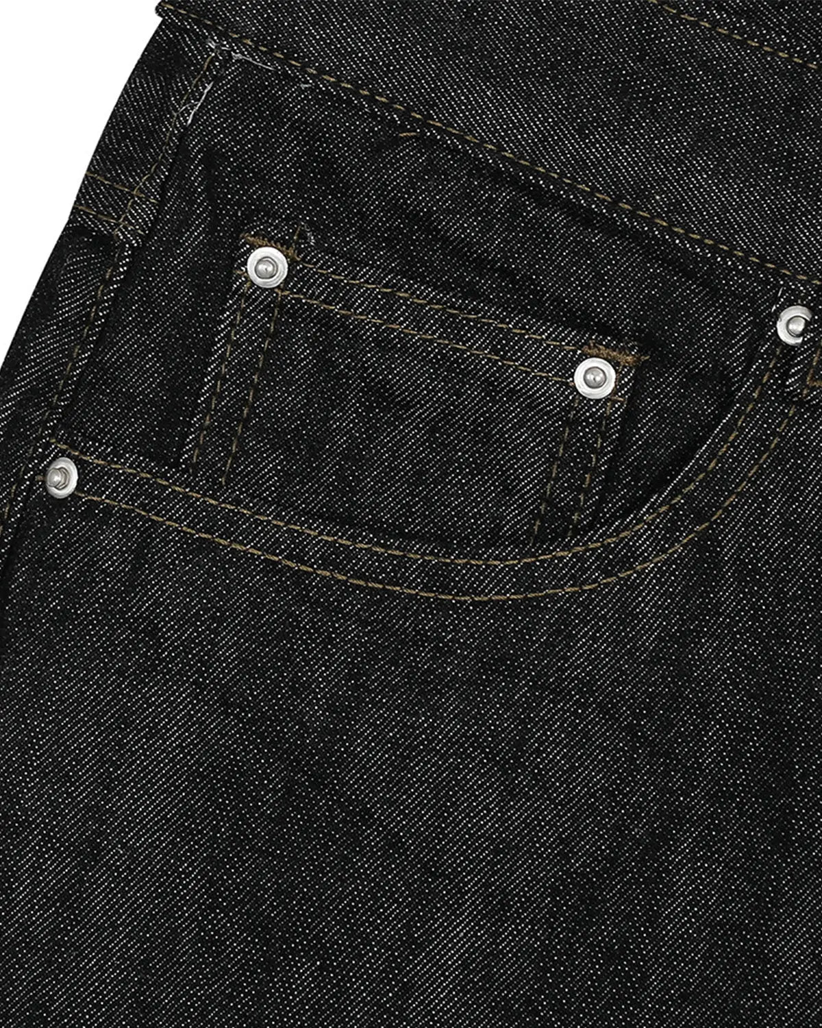 Raw straight-leg denim pants by INFLATION Streetwear, featuring classic blue denim fabric and a relaxed fit.