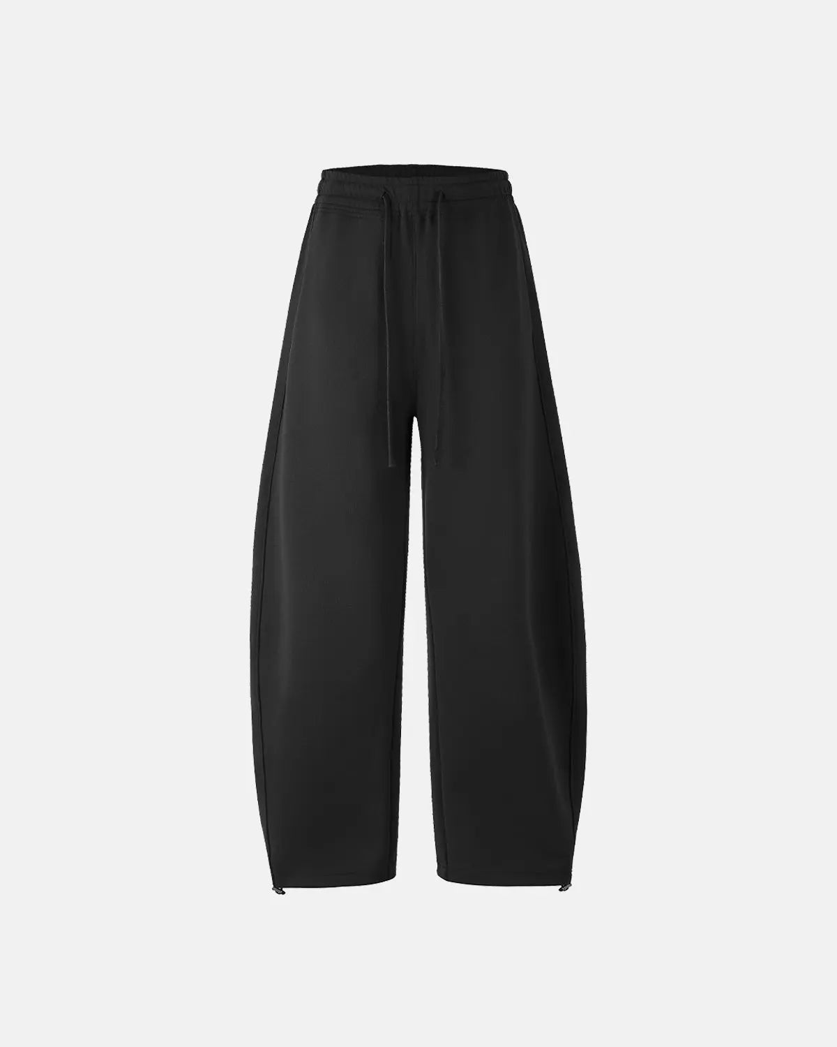 Grey baggy sweatpants by INFLATION featuring a relaxed fit and casual style, shown laid flat on a neutral background.