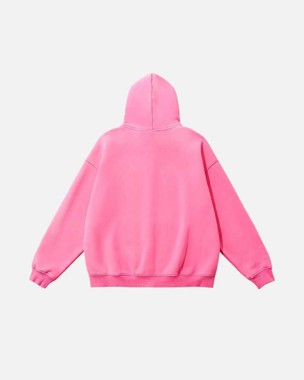 Inflation brand washed fleece zip-up hoodie with adjustable hood, soft fabric, and front pockets, perfect for casual streetwear style.