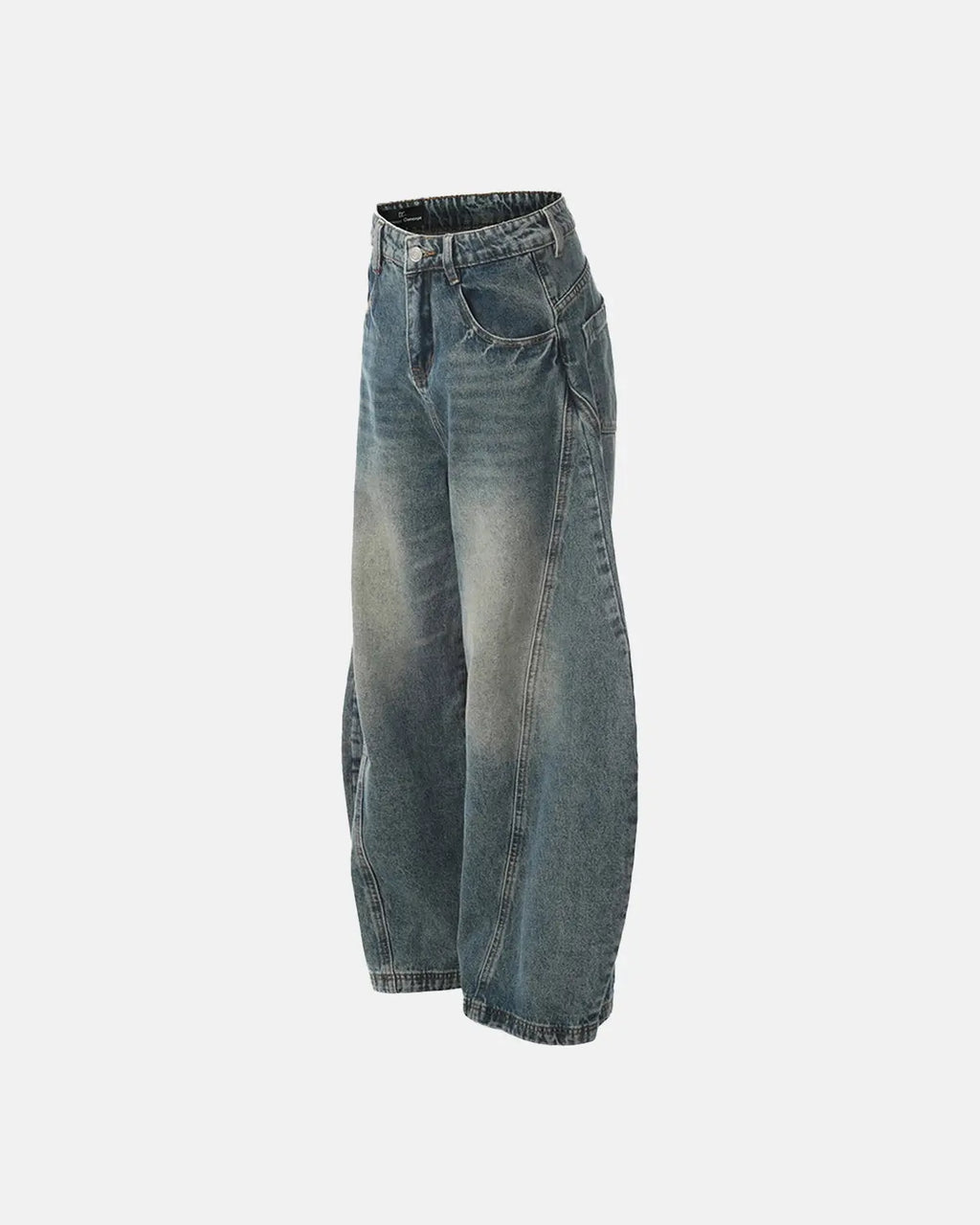 Distressed Supper Baggy Jeans by INFLATION, loose-fit streetwear pants with ripped details and relaxed style.