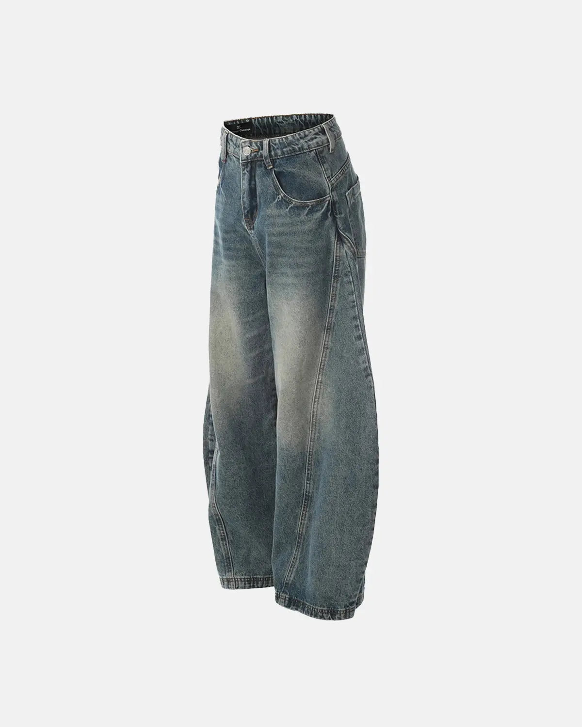 Distressed Supper Baggy Jeans by INFLATION, loose-fit streetwear pants with ripped details and relaxed style.