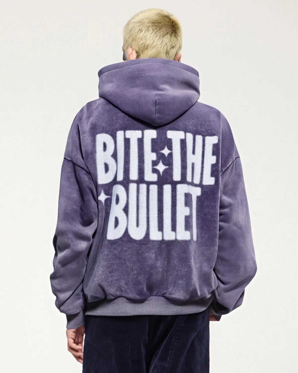 Inflation "Peace" acid washed hoodie featuring a relaxed fit, soft fabric, and streetwear style with a subtle graphic design.