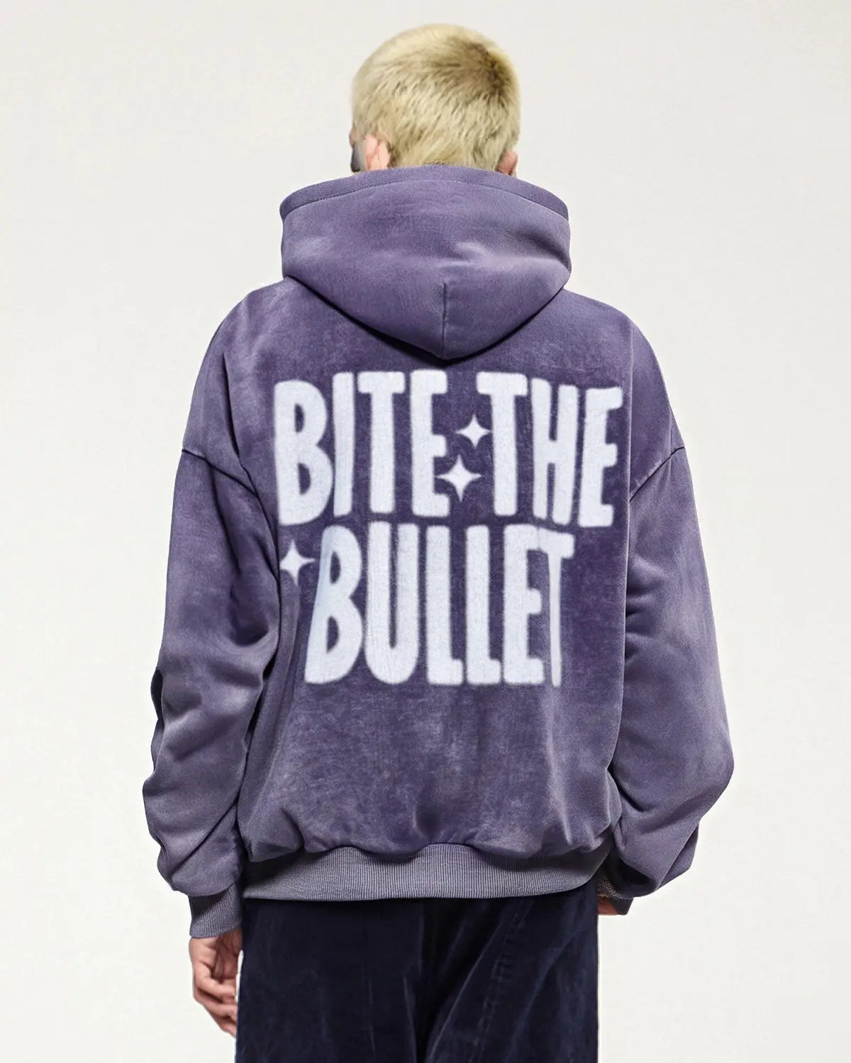 Inflation "Peace" acid washed hoodie featuring a relaxed fit, soft fabric, and streetwear style with a subtle graphic design.