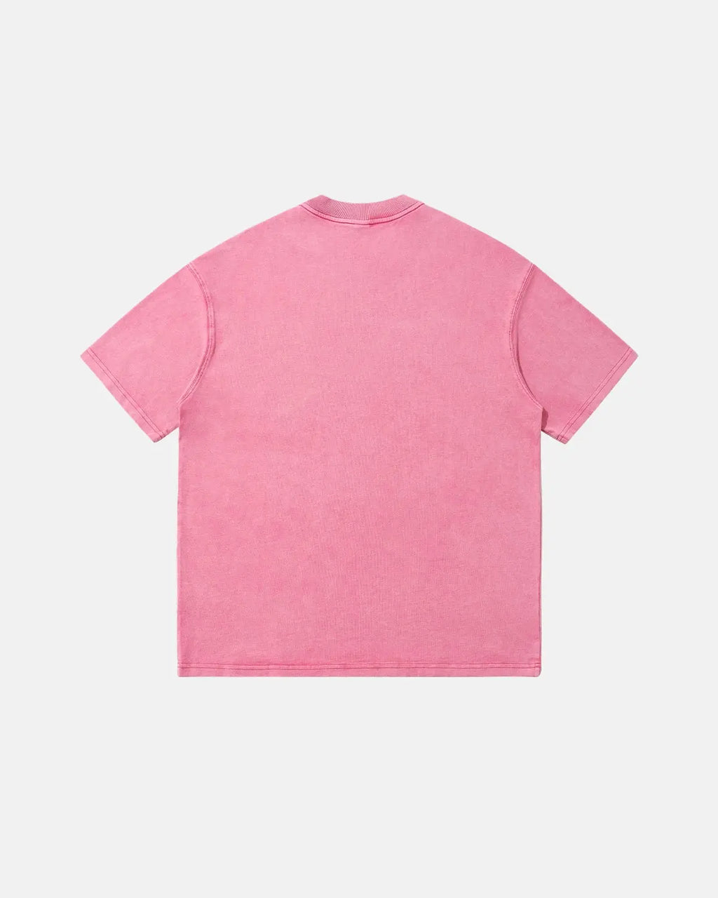 Inflation Streetwear LOGO acid washed T-shirt with distressed logo design on a casual fit, front view.