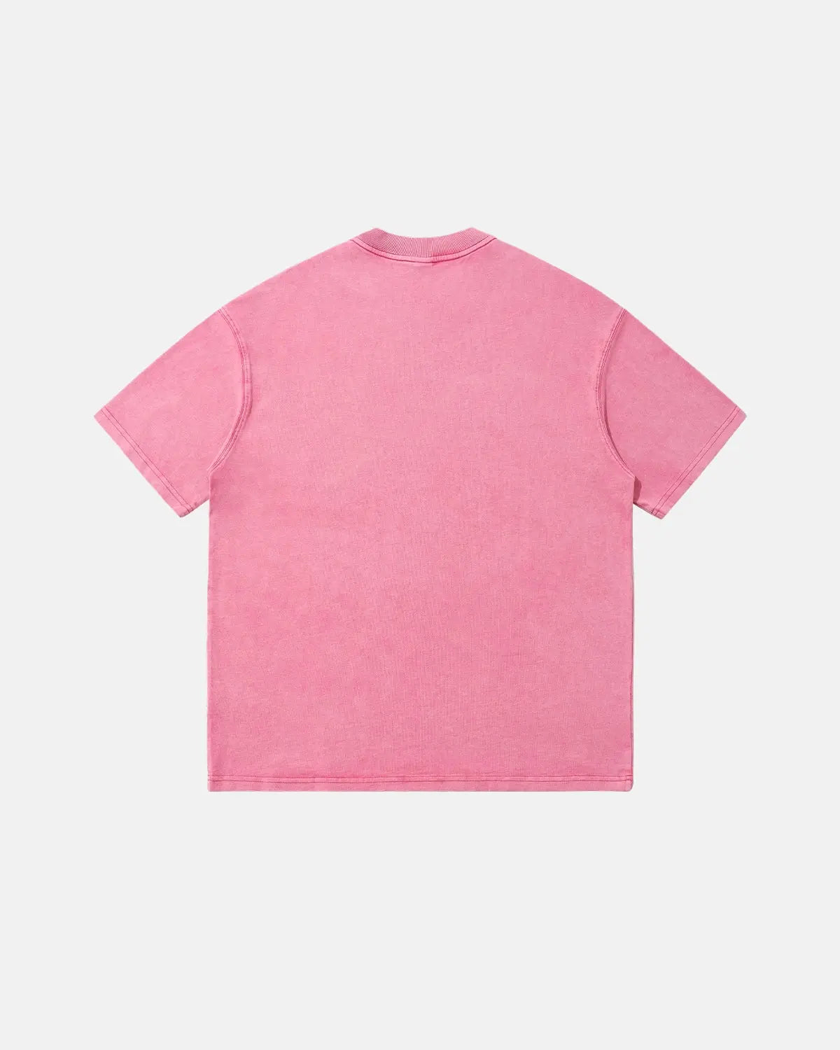 Inflation Streetwear LOGO acid washed T-shirt with distressed logo design on a casual fit, front view.