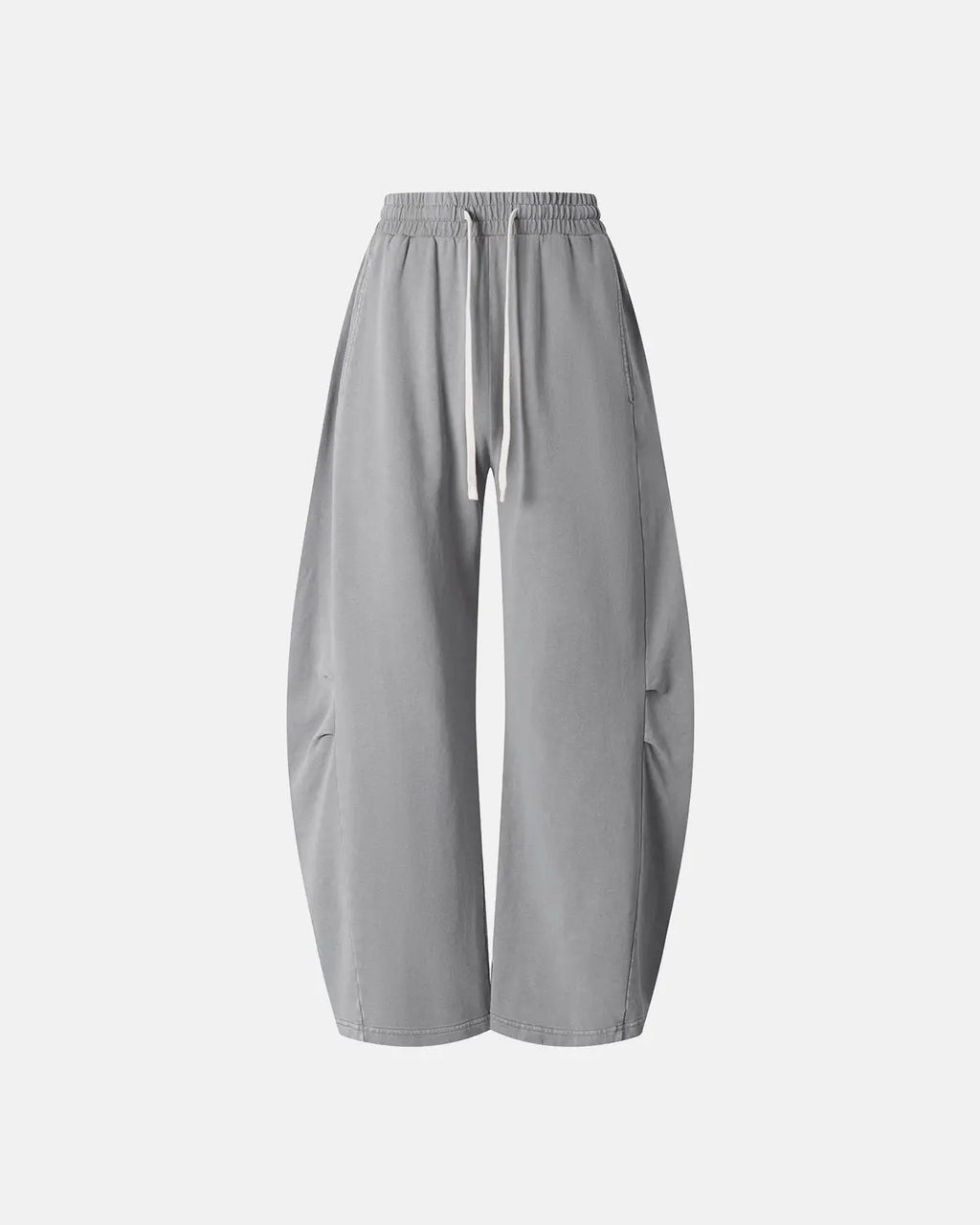 Distressed acid washed barrel sweatpants by INFLATION Streetwear featuring a relaxed fit and worn-in distressed details.