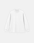 Soft Touch Mock Neck Sweatshirt by INFLATION, featuring a cozy fit and stylish streetwear design in black fabric.