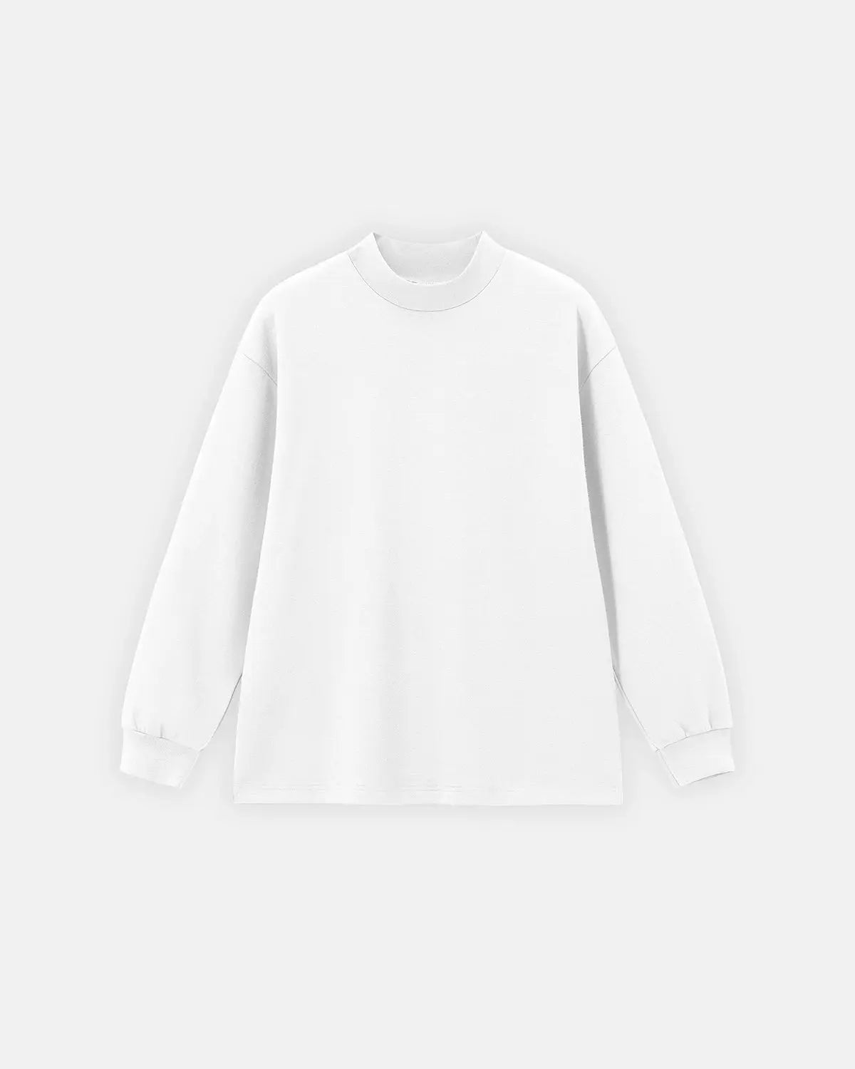 Soft Touch Mock Neck Sweatshirt by INFLATION, featuring a cozy fit and stylish streetwear design in black fabric.