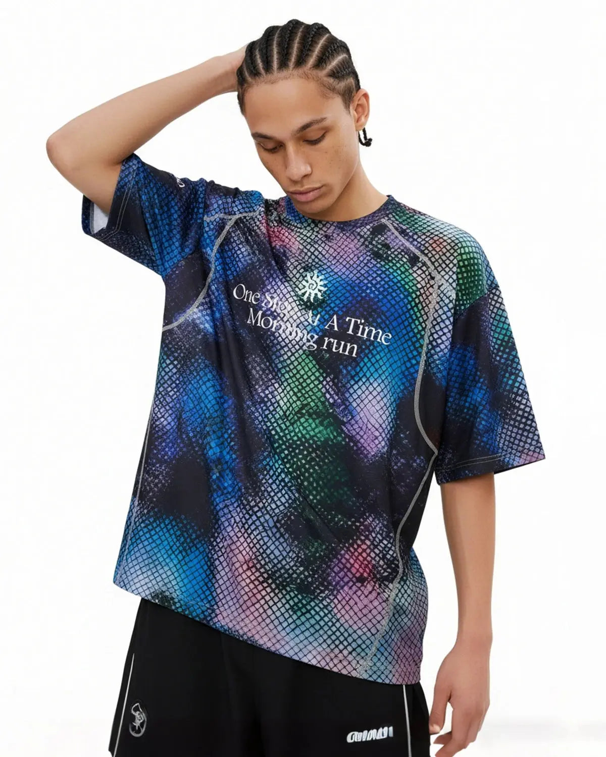 Inflation Ultra-Lightweight Totem Graphic Activewear T-Shirt featuring bold print and modern streetwear style on a comfortable fabric.