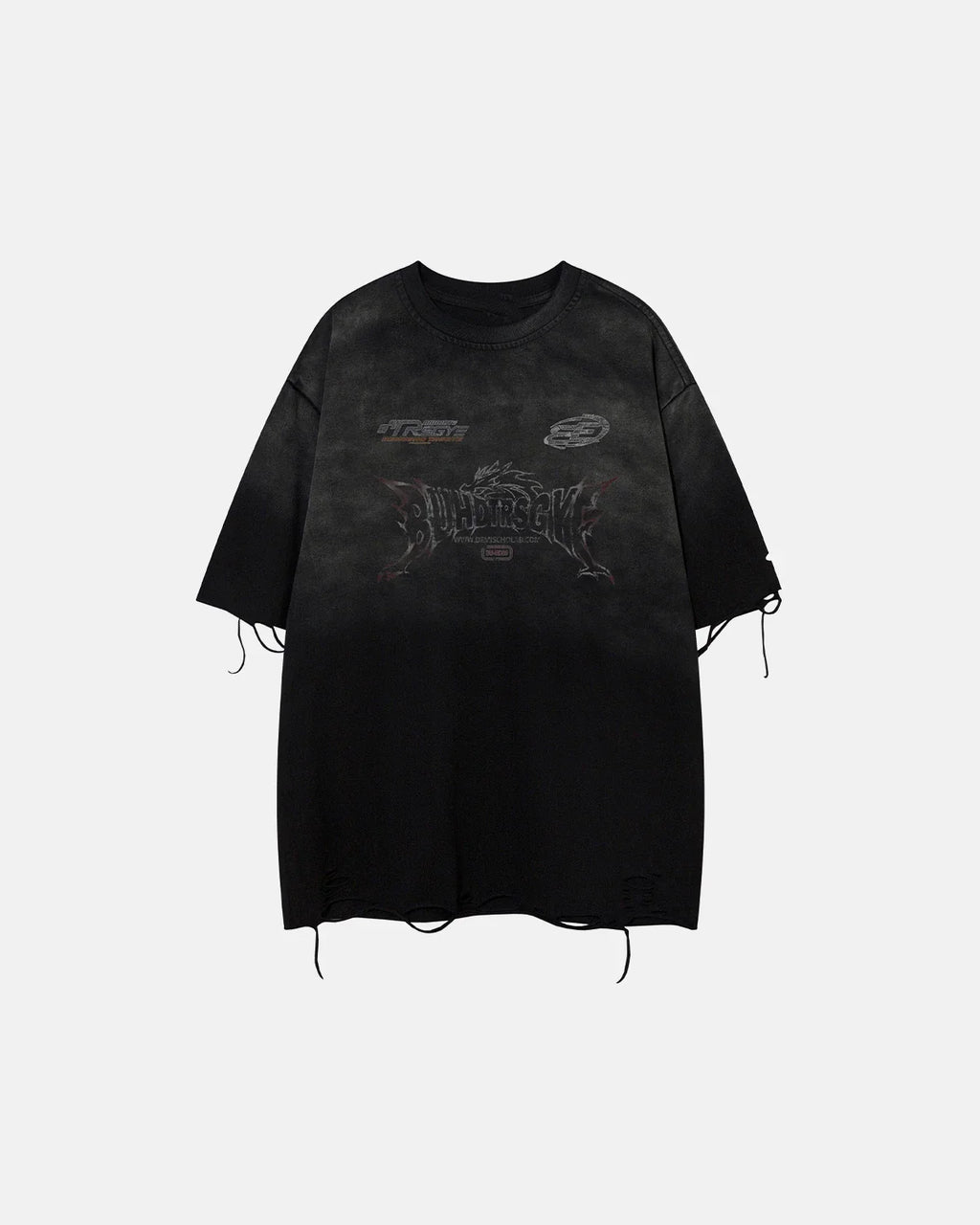 Inflation Streetwear Monkey Washed Distressed T-Shirt featuring a faded, vintage-style graphic of a monkey on soft cotton fabric