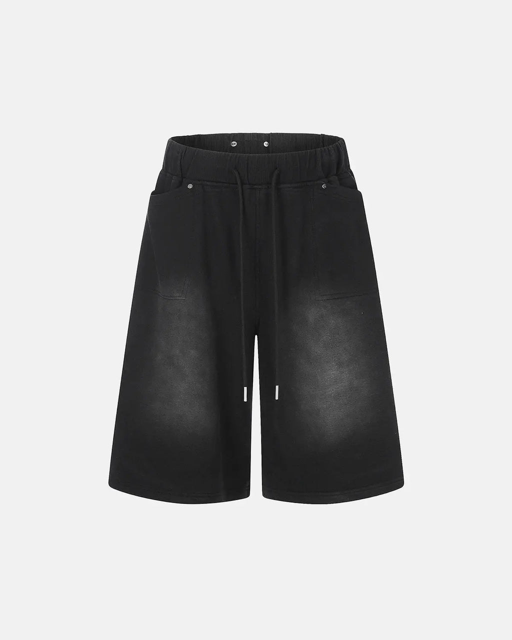 Inflation Streetwear monkey washed sweat shorts, casual pants with a relaxed fit and washed denim look, stylish streetwear pants
