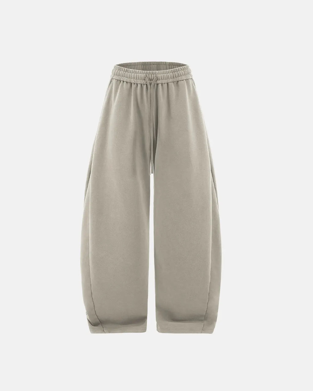 Inflation Streetwear Garment Wash French Terry straight-leg sweatpants with relaxed fit and casual style, shown in neutral color.