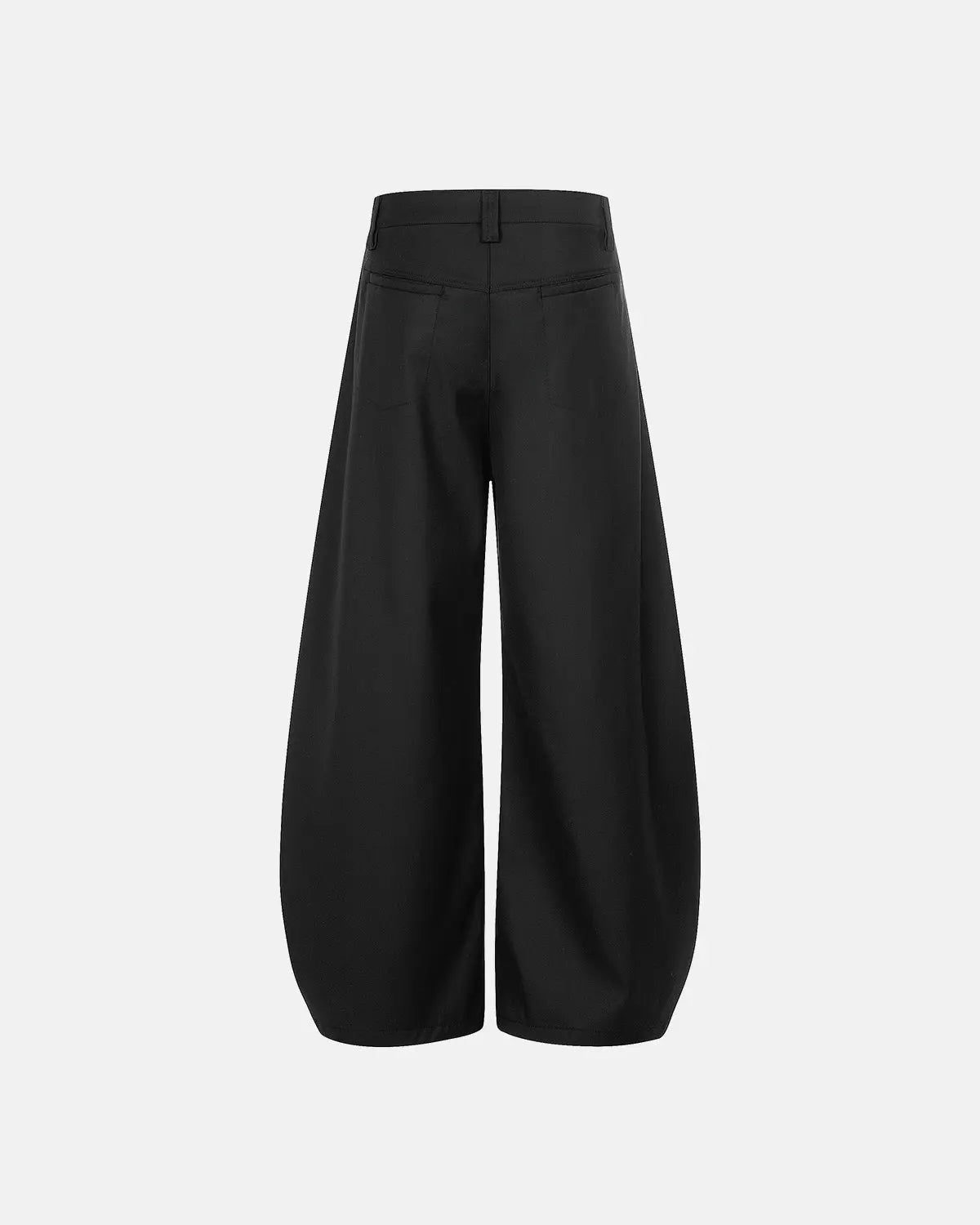 Wide-leg tailored pants with a rope belt from INFLATION streetwear, showcasing the stylish fit and fabric details.