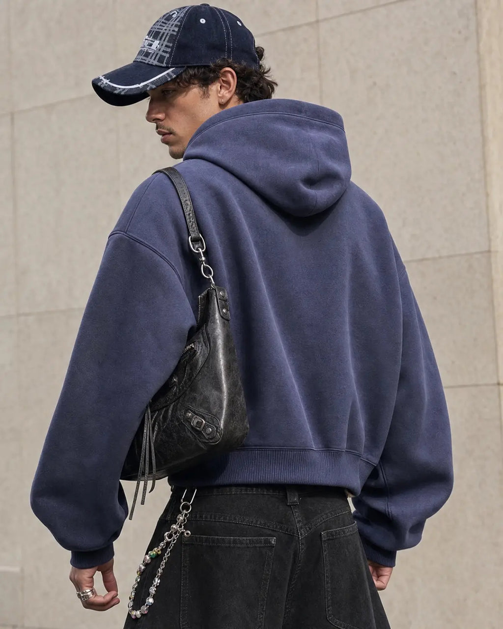 Blank comfy boxy fit hoodie from Inflation Streetwear, featuring a relaxed fit and soft fabric, in a neutral color.