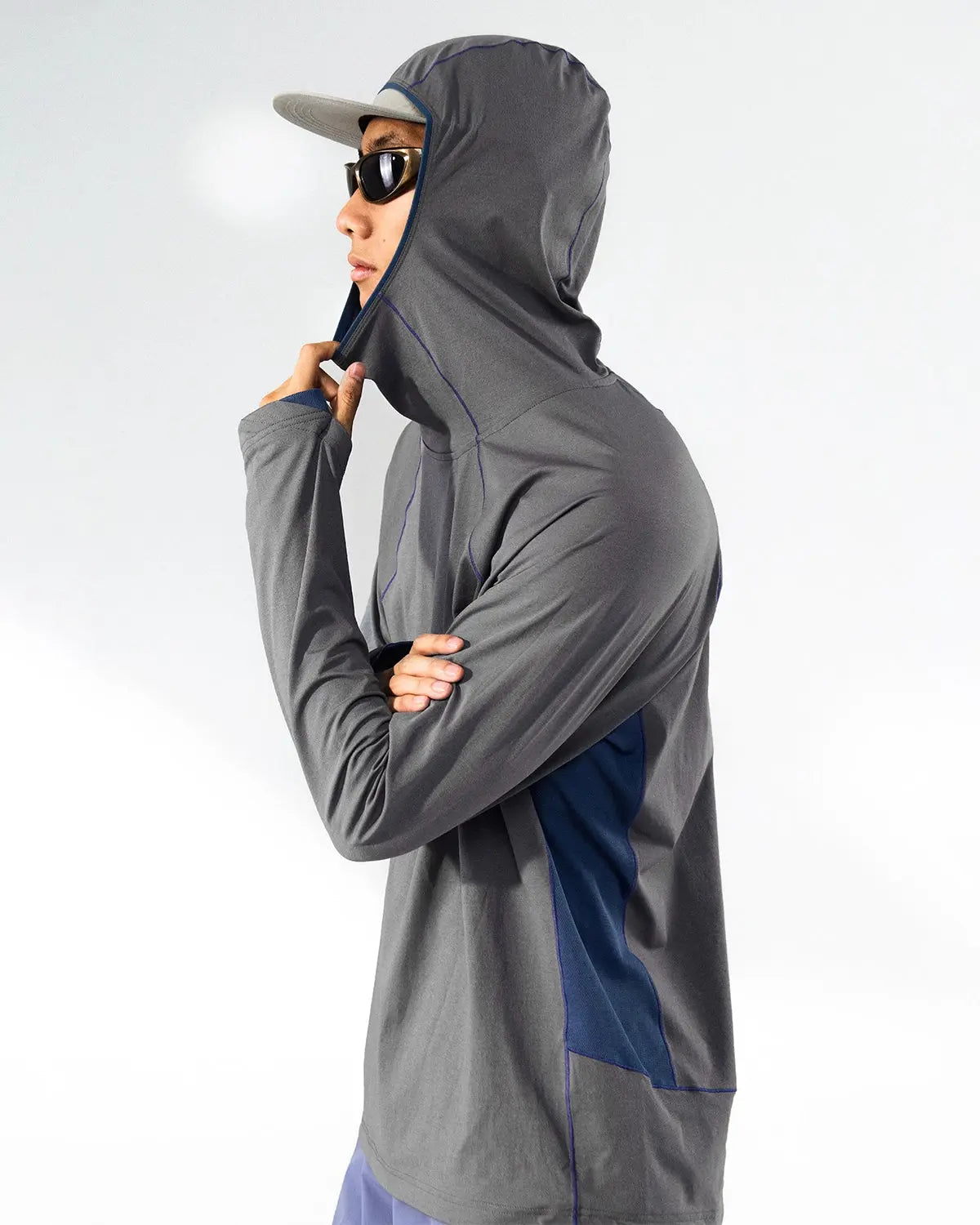 INFLATION COOLMAX breathable hooded tee, lightweight streetwear with a hood, designed for comfort and airflow in casual fashion.