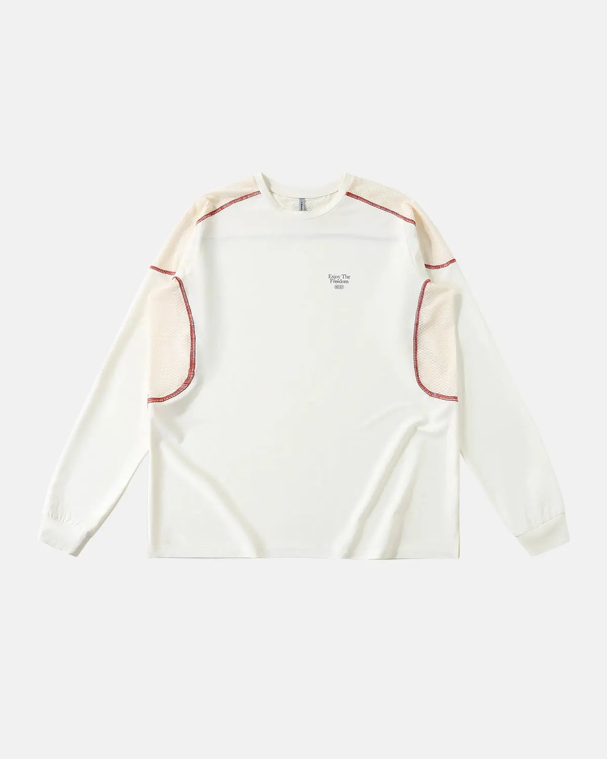 Inflation AirFlow Reflective Cooling Long Sleeve Tee displayed on a hanger, showcasing its lightweight, breathable fabric and reflective details.