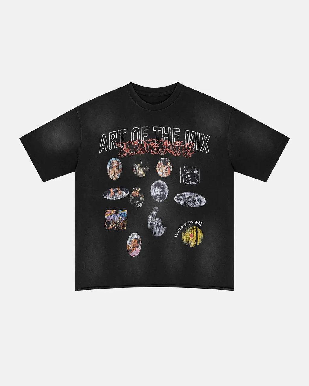 Inflation Streetwear graphic print washed oversized T-shirt featuring bold artwork and relaxed fit, casual street style.