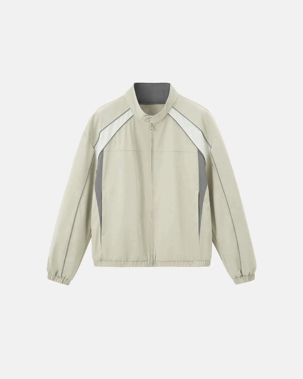 Reflective windbreaker track jacket by INFLATION with streetwear style, featuring reflective details and lightweight fabric.