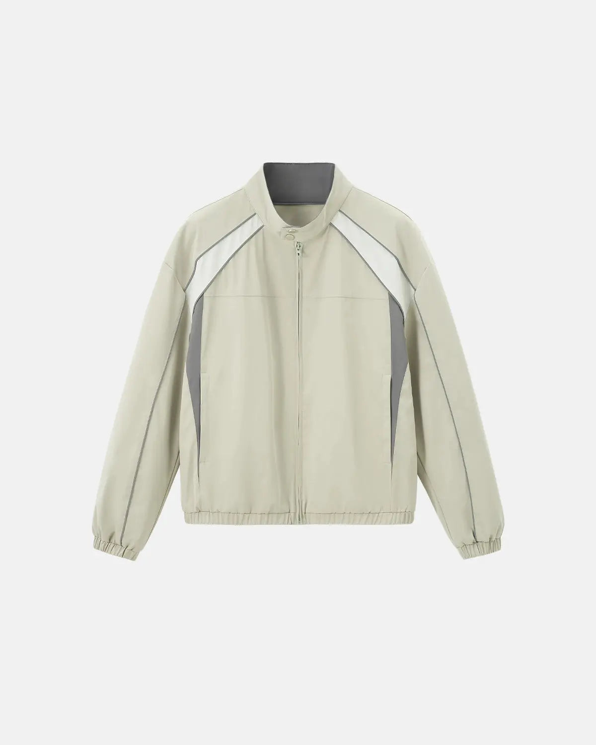 Reflective windbreaker track jacket by INFLATION with streetwear style, featuring reflective details and lightweight fabric.