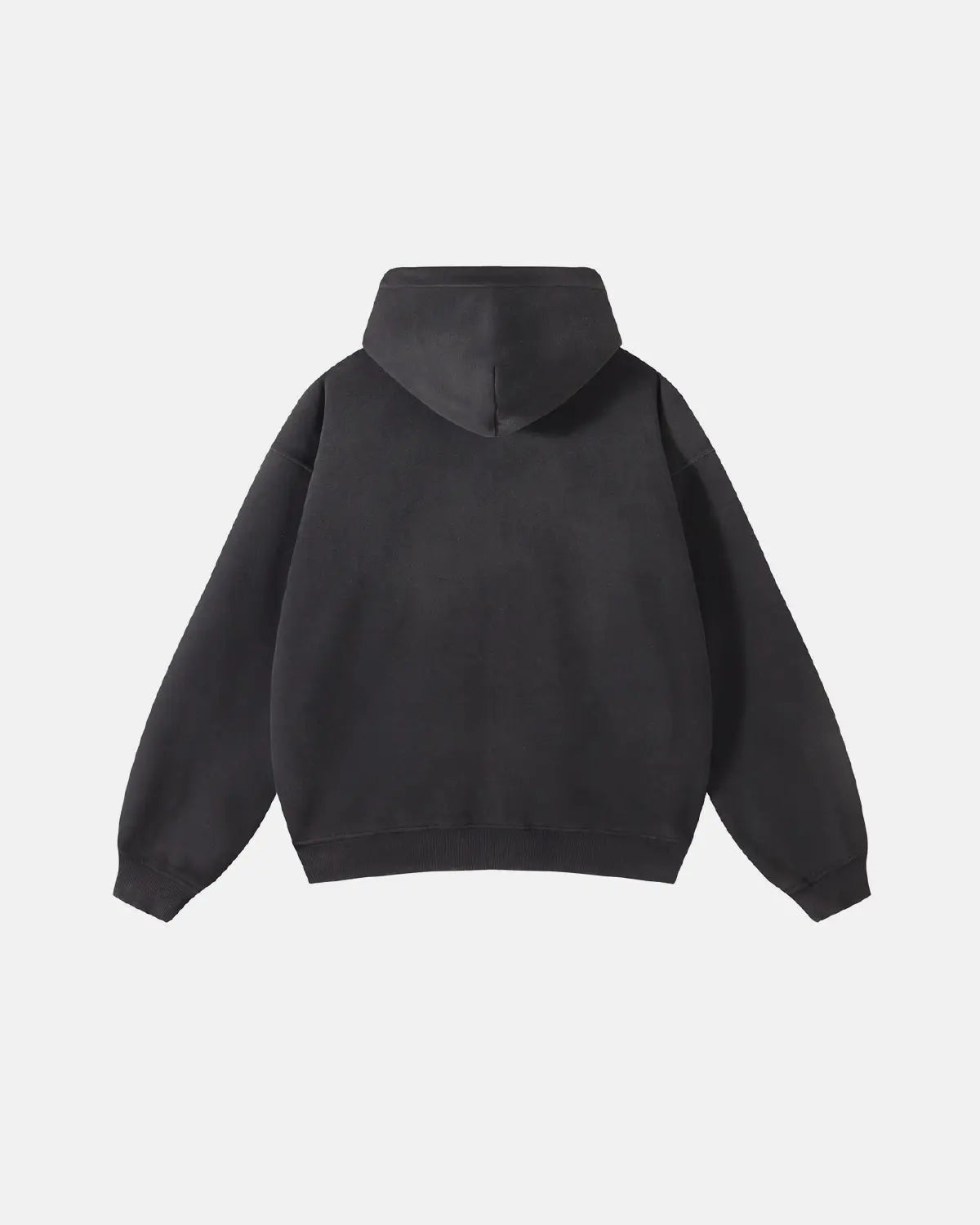 Inflation Streetwear distressed zip-up hoodie with funny stickers design, featuring bold graphics and casual streetwear style.