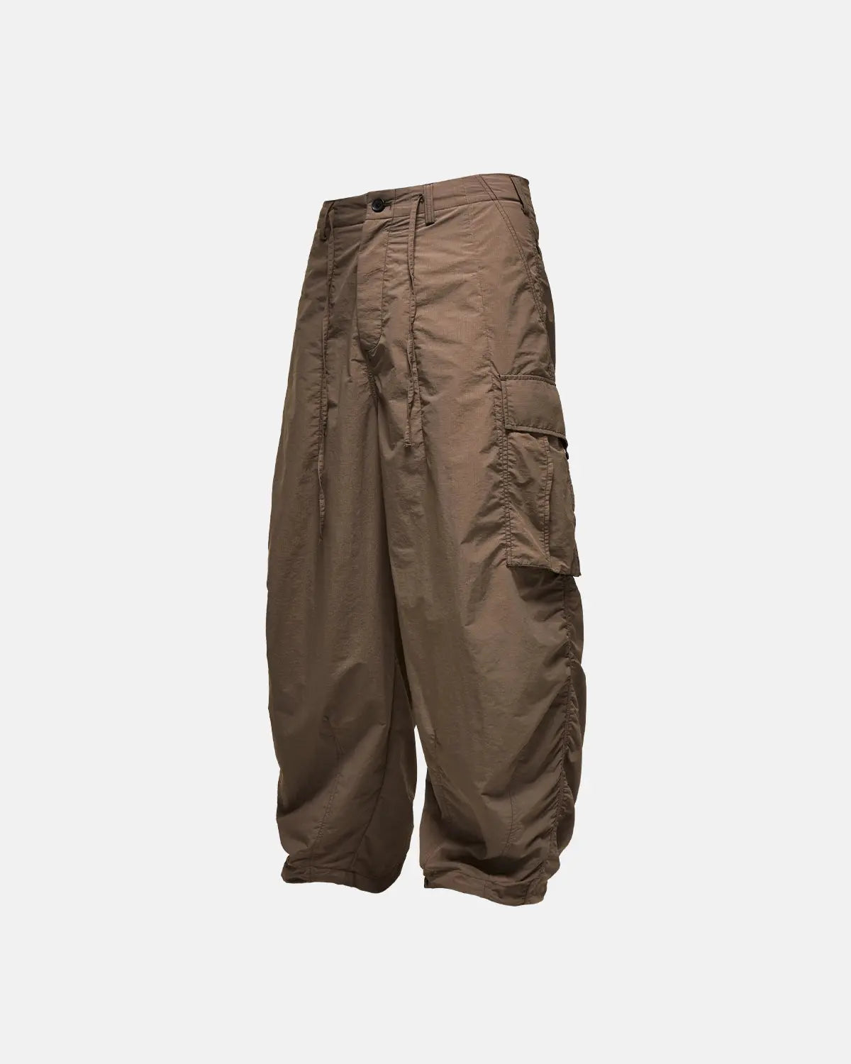 Inflation Classical Parachute Cargo Pants with multiple pockets and relaxed fit, made from lightweight parachute fabric.