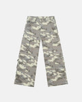 Vintage camo cargo pants by INFLATION, featuring a relaxed streetwear style with multiple pockets and military-inspired design.