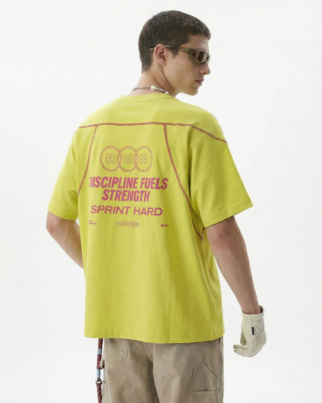 INFLATION AirFlow breathable quick-dry streetwear tee, showing lightweight fabric and casual fit on a mannequin.