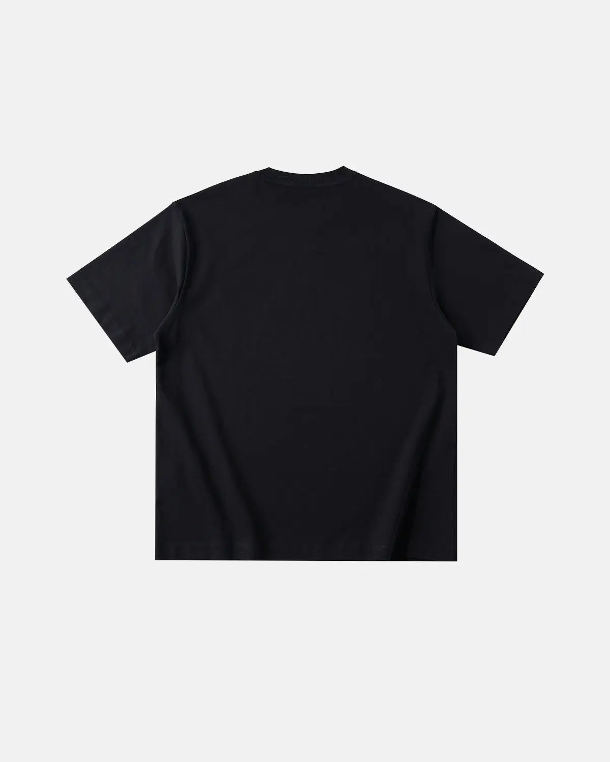Iridescent shimmer oversized T-shirt by INFLATION with a shiny, reflective fabric and relaxed fit, displayed on a hanger.