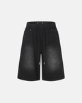 Monkey Washed Sweat Shorts by INFLATION, casual streetwear pants with a relaxed fit and washed fabric, shown in a neutral color.