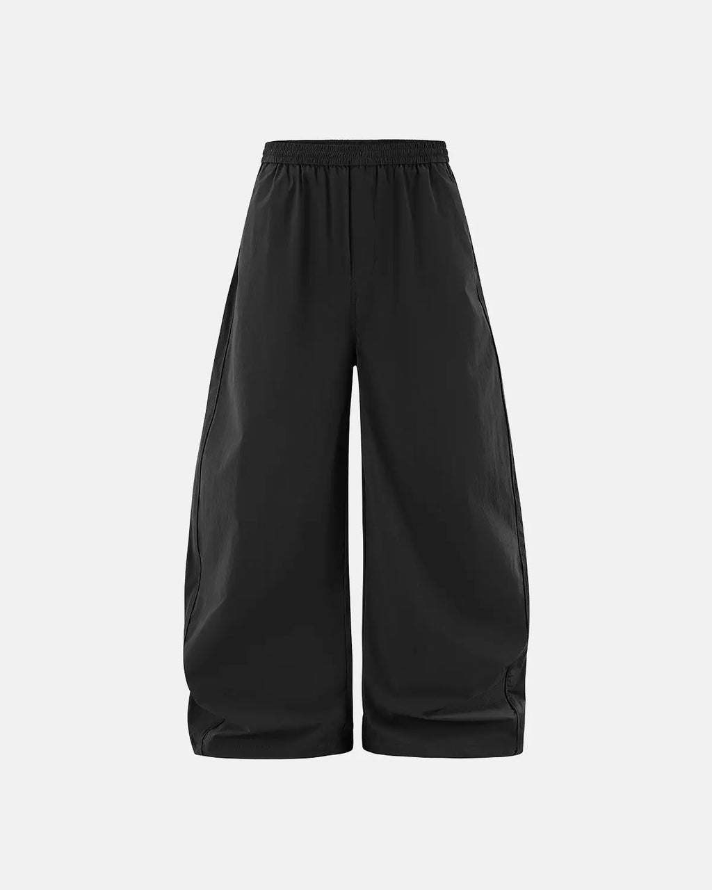 Inflation outdoor quick dry track pants, black athletic pants with elastic waistband and zip pockets, designed for active wear.