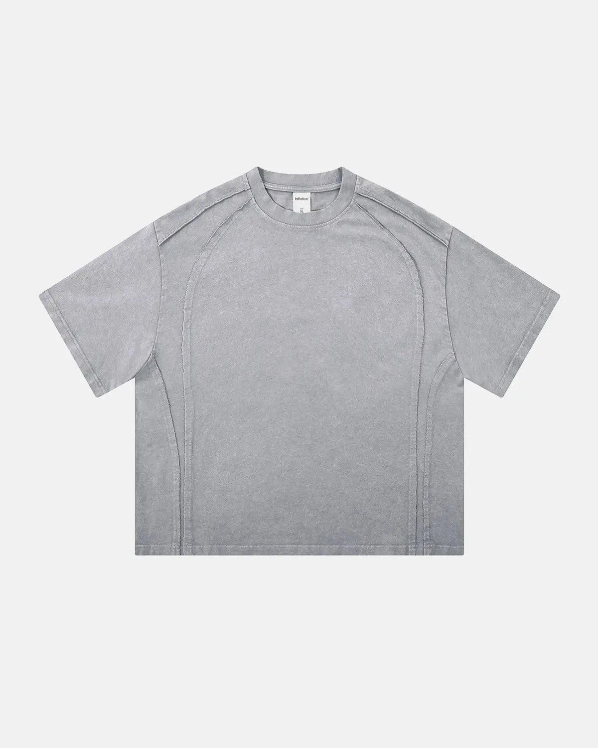 Acid wash boxy fit T-shirt by INFLATION featuring a relaxed style and vintage-inspired distressed look.