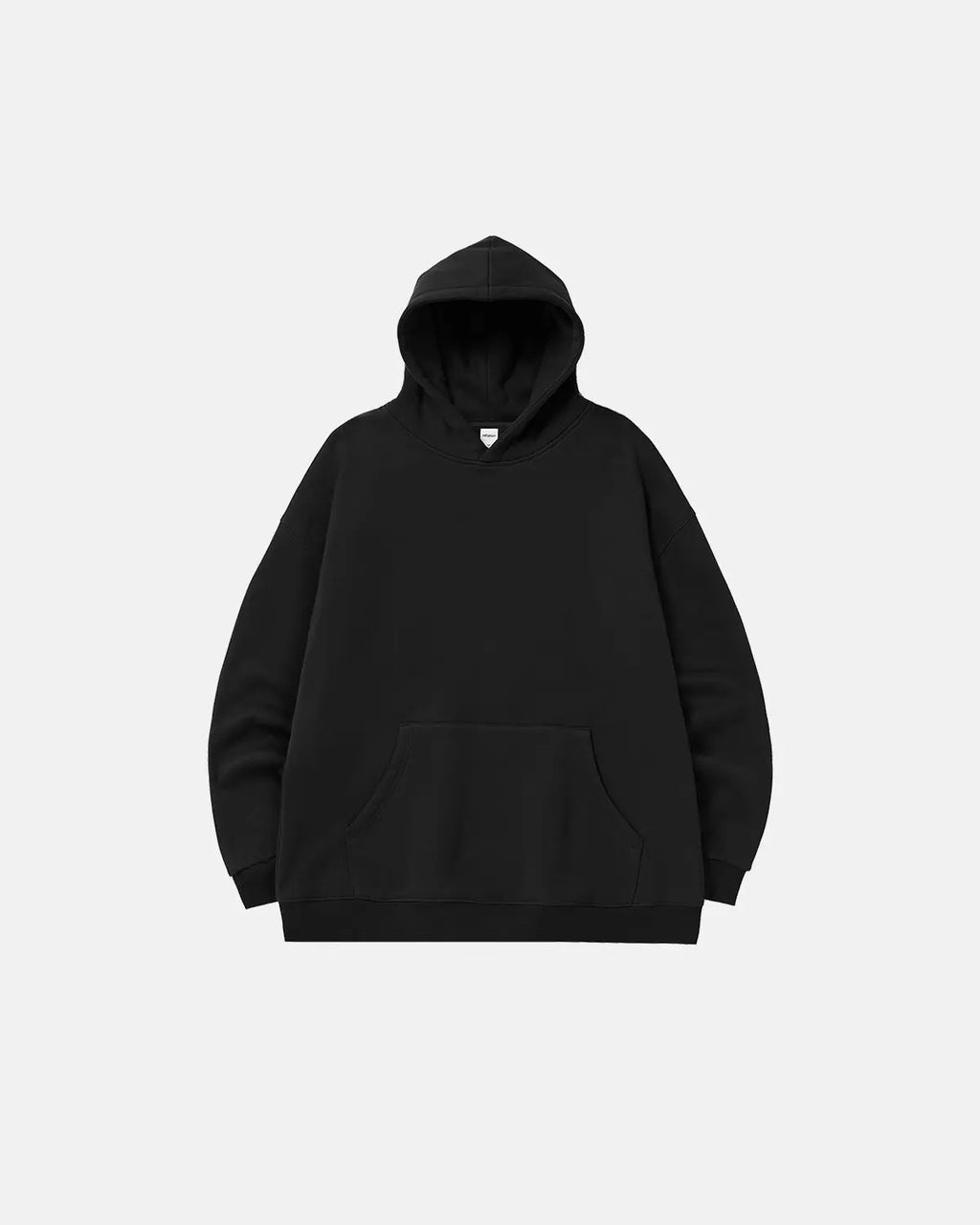 INFLATION Premium Thermal Oversized Hoodie in gray, featuring a cozy fleece interior and a relaxed fit for comfort.