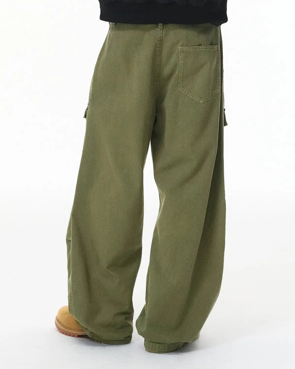 Inflation brand multi pockets garment washed cargo pants with multiple pockets and a relaxed streetwear style.