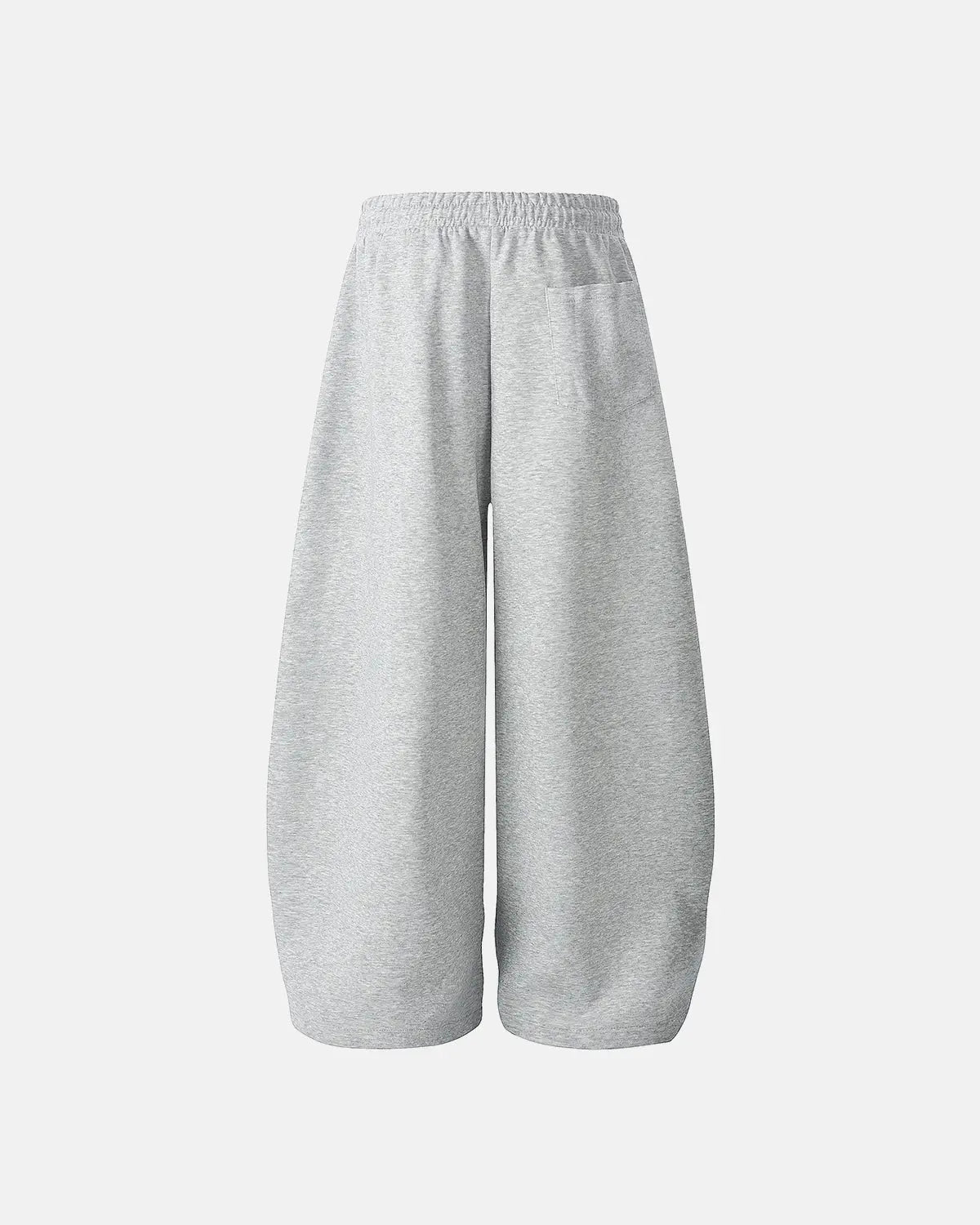 Inflation Streetwear Applique Baggy Sweatpants with bold graphic design and relaxed fit, shown on a model.