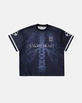 Inflation streetwear X-Ray Skeleton Graphic Mesh Jersey featuring a detailed skeletal print on lightweight mesh fabric.