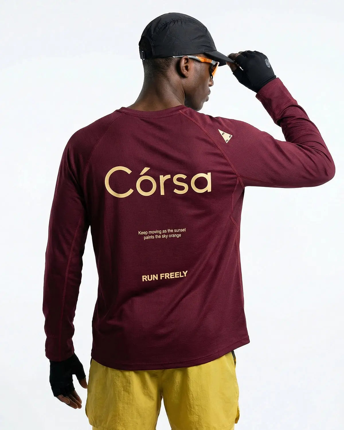 Inflation AirFlow Córsa breathable long sleeve tee with lightweight fabric and stylish streetwear design, shown in a close-up view.