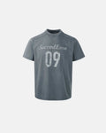 Inflation Streetwear distressed spray wash graphic t-shirt featuring a faded, vintage-inspired design on soft cotton fabric.