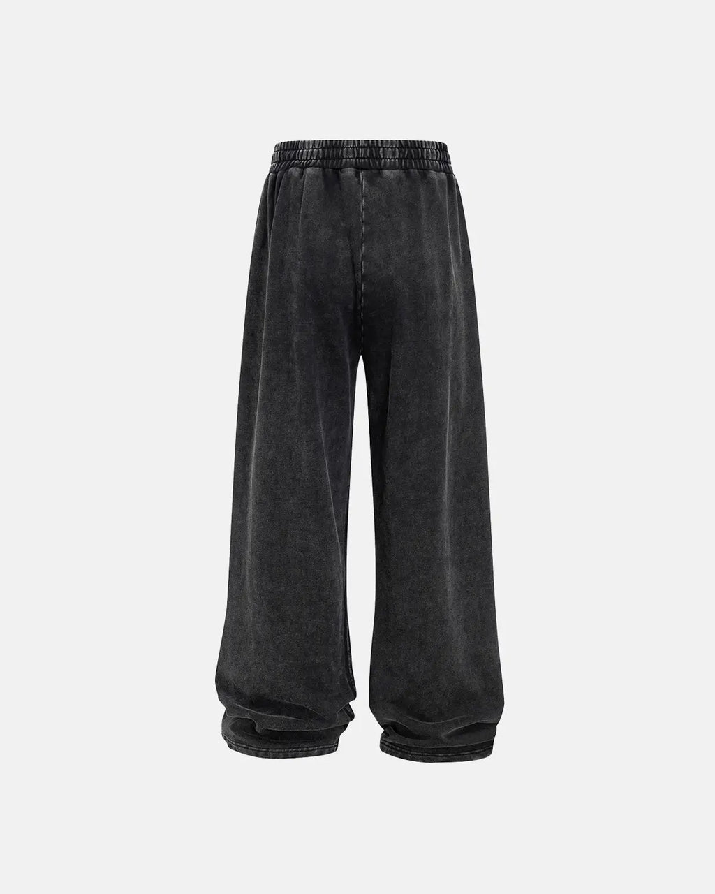 Inflation brand straight leg acid wash sweatpants, casual streetwear pants with relaxed fit and distressed denim look.