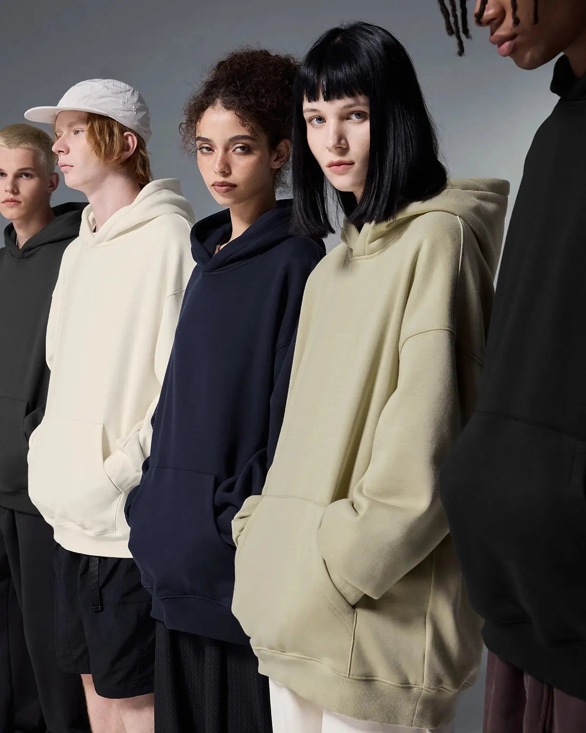 Inflation Premium Thermal Oversized Hoodie in cozy, warm fabric with a relaxed fit and stylish design.