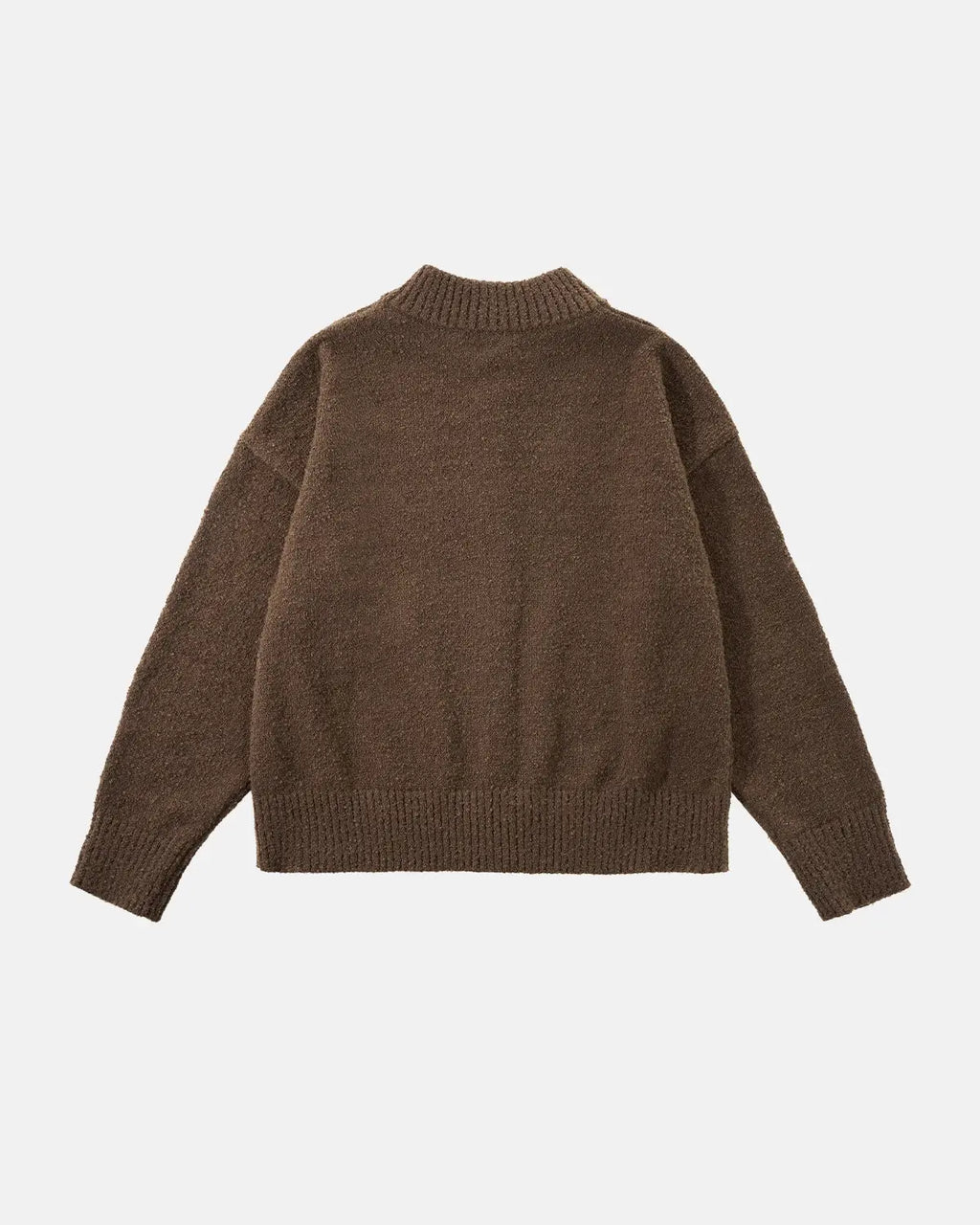 Inflation Streetwear Old Money style knitwear zip-up sweater with classic design and cozy fit, ideal for casual streetwear looks.